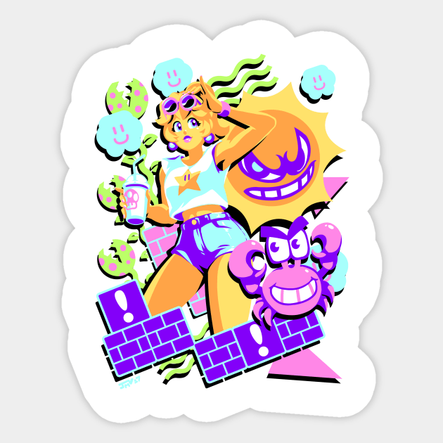 PEACHWAVE Sticker by Kaigetsudo